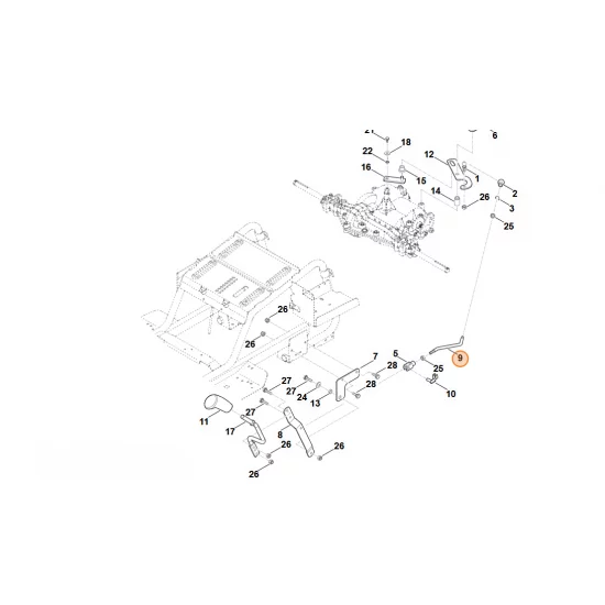 STIHL  Drążek przełączający 6160 764 3400